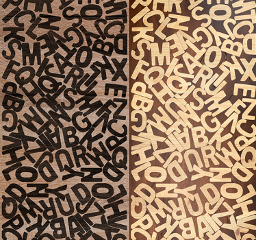 Slovné puzzle moderné tapety - Tenstickers