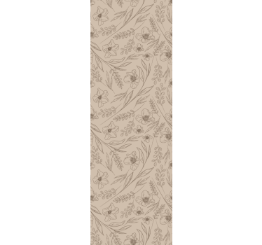 tapety na stenu kvety kvetinová farba taupe - Tenstickers