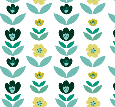 tapety na stenu kvety opakovaný kvetinový vzor - Tenstickers