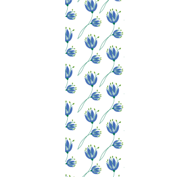 Jednoduché modré tulipány príroda tapetu - Tenstickers