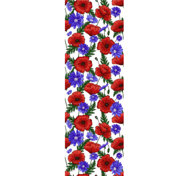 tapety na stenu kvety kvetinový dizajn maku - Tenstickers