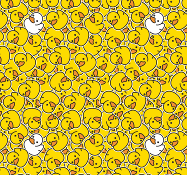 Rôzne roztomilé biele kačice súčasné tapety - Tenstickers