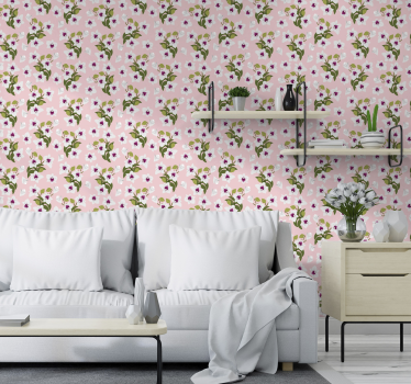 Biele kvety tapety - Tenstickers