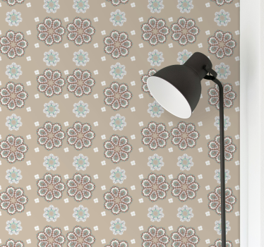 Elegantná prírodná tapeta so vzorom "granny chic". - Tenstickers