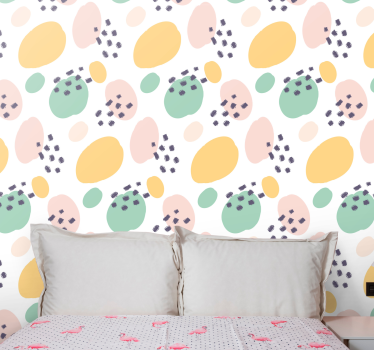 Pastelová tapeta na stenu umeleckých foriem - Tenstickers