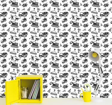 Priemyselné tapety konštrukčný motív - Tenstickers