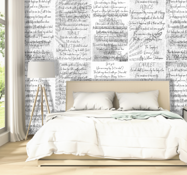 Shakespearov milenci listová tapeta - Tenstickers