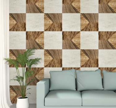 Striedavé panely s textúrou tapetu - Tenstickers