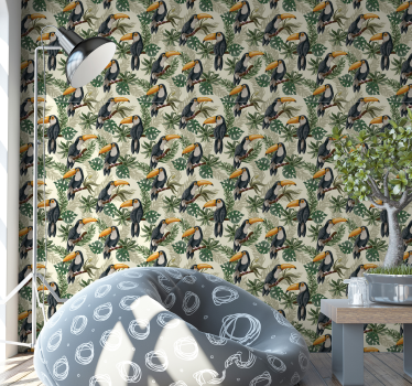 Tapeta džungle toucan - Tenstickers
