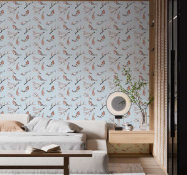 tapeta vtaky čerešňové kvety vtáky - Tenstickers