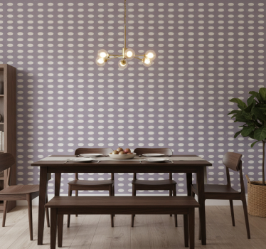 Tapety do jedálne geometrické šedé a fialové kruhy - Tenstickers