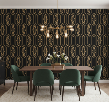 Tapety do jedálne v štýle art deco elegancia - Tenstickers