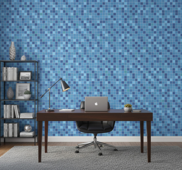 Tapety do kancelárie geometrická mozaika textil - Tenstickers
