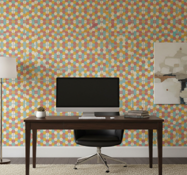 Tapety do kancelárie s geometrickým vzorom - Tenstickers
