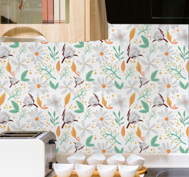 tapety na stenu kvety botanické kvety bavlny - Tenstickers