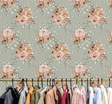 tapety na stenu kvety elegantné kvitnúce ruže - Tenstickers