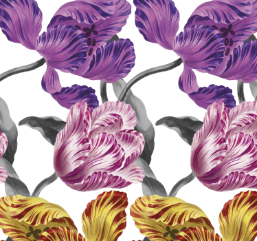 tapety na stenu kvety elegantné tulipány - Tenstickers