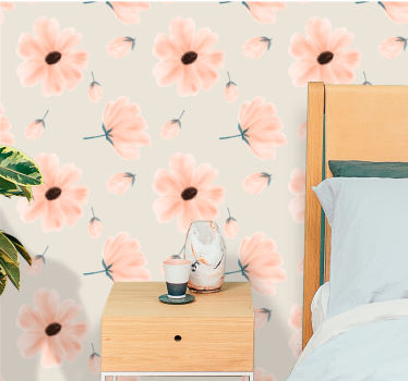 tapety na stenu kvety jemný elegantný vzor - Tenstickers