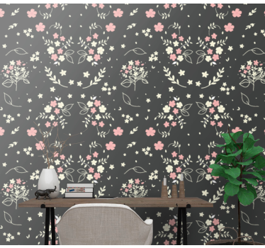 tapety na stenu kvety kvetinové botanické kúzlo - Tenstickers
