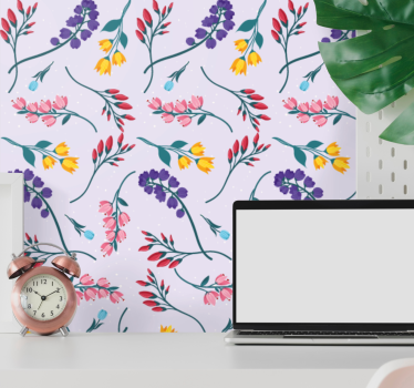 tapety na stenu kvety kvetinové motívy viniča - Tenstickers