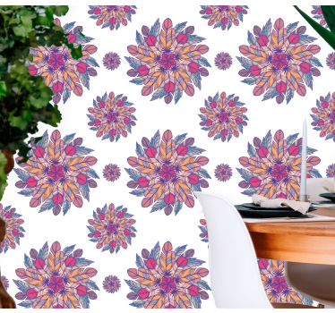 tapety na stenu kvety kvetinový burst motív - Tenstickers
