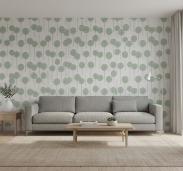 Tapety na stenu kvety minimalistický vzor stromu - Tenstickers