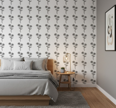 Tapety na stenu kvety pár minimalistických ruží - Tenstickers