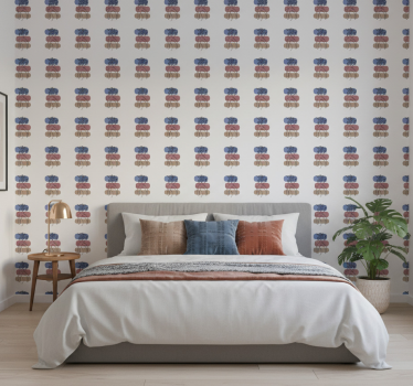 Tapety na stenu kvety s geometrickým ženským dizajnom - Tenstickers