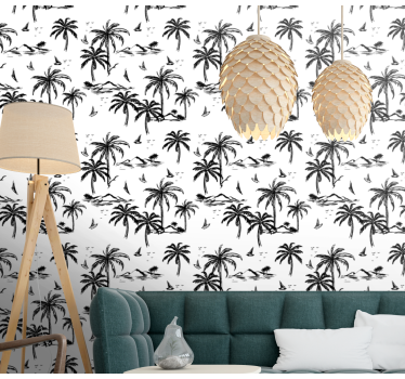 Tropické palmy palma tapety - Tenstickers