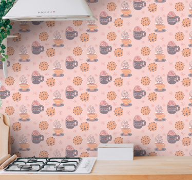 Vianočné cukrovinky kuchynská vinylová tapeta - Tenstickers