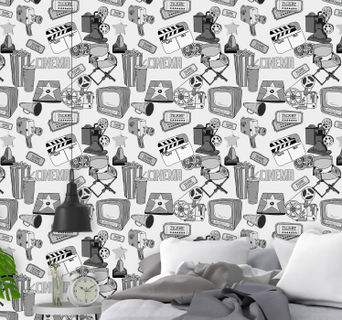 Vintage hollywoodske čiernobiele obrázky retro tapety - Tenstickers